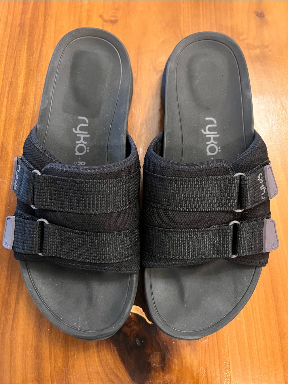 Ryka Tribute Recovery Slide Dual-Strap Slide Sandals